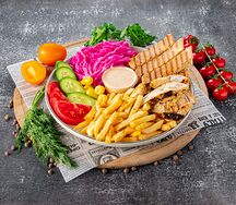 Гиро на тарелке