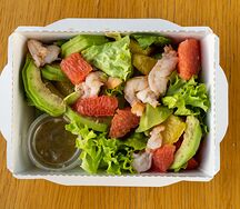 Салат с креветками