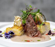 Картофельный гратен с говядиной