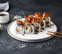 Ролл Дракон с креветкой