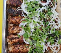 Люля-кебаб из баранины в свиной сетке