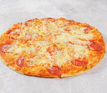 Пицца Пепперони с томатами большая