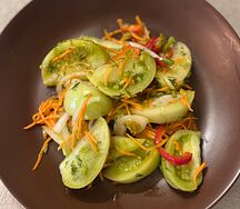 Помидоры зеленые по-корейски 