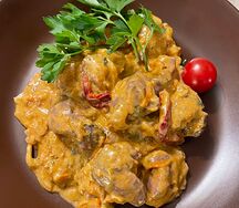 Бефстроганов из печени