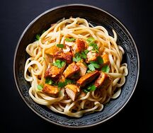 Удон с курицей