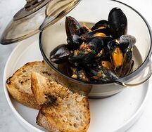 Мидии Cheese sauce