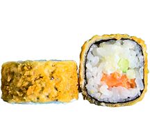 Жареный с лососем