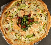 Пицца с морепродуктами