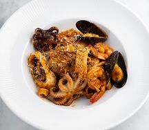 Феттуччине с морепродуктами