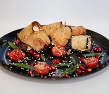 Рулеты из баклажанов
