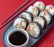 Кимпаб с тунцом и творожным сыром