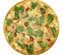 Пицца Цезарь с креветками