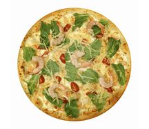 Пицца Цезарь с креветками