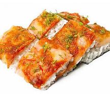 Пицца с лососем