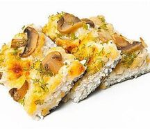 Пицца с курой и грибами