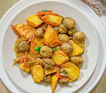 Жаркое с грибами