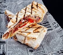 Шаурма с рваной свининой