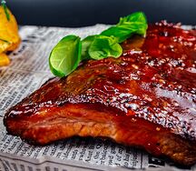 Свиные рёбрышки BBQ в глазури