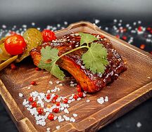 Свиные рёбрышки в соусе терияки