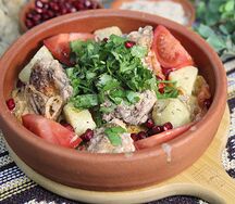 Оджахури с курицей и тузлуком