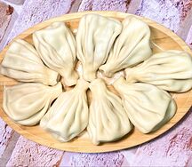 Хинкали отварные с бараниной