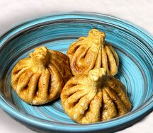 Жареные хинкали с телятиной