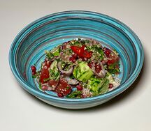 Грузинский салат Овощной с орехами