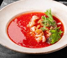 Гаспачо с креветками