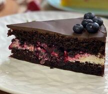 Чизкейк шоколад смородина без сахара