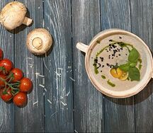 Крем-суп из лесных грибов
