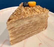 Блинный наполеон без сахара