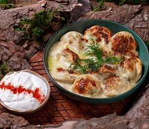 Сибирские запеченные пельмени