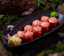 Ролл запеченный с лососем