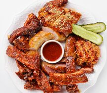 Плато Компанию BBQ