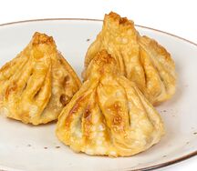 Хинкали с индейкой жареные