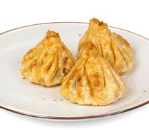 Хинкали с бараниной жареные