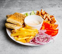 Гиро на тарелке