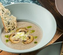 Крем-суп из лесных грибов