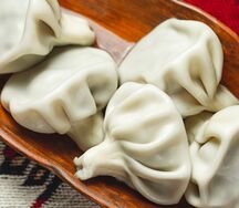 Хинкали отварные cвинo-говяжьи