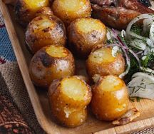 Картофель на мангале