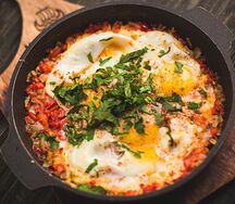 Яичница с помидорами по-грузински