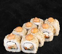 Ролл спайси с угрем и лососем