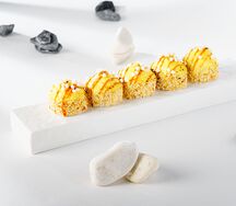 Запеченный ролл с курицей терияки