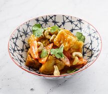 Салат с баклажанами и томатами