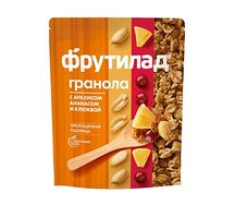 Гранола с арахисом, ананасом и клюквой Фруктовая Энергия