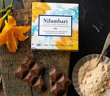 Шоколад молочный Nilambari на овсяном молоке без сахара