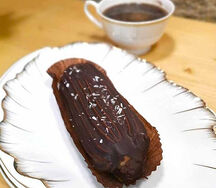 Эклер-пирожное с кокосовым кремом без глютена и сахара