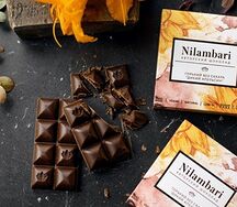 Шоколад горький Дикий апельсин без сахара Nilambari