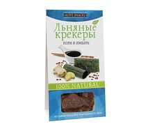 Крекеры льняные Нори и имбирь Живые снеки
