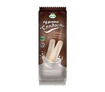 Батончик амарантовый без глютена со сливочной начинкой в белой глазури